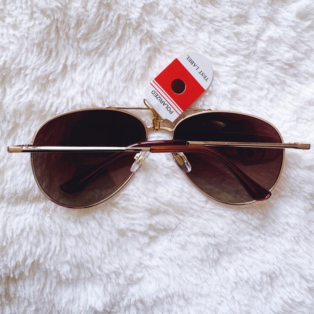 Freya Brown Polarized Aviator Sunglasses - Picture 14 of 14